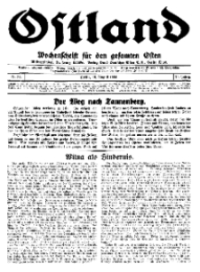 Ostland : Wochenschrift für den gesamten Osten, Jg. 15, 1934, Nr 32.