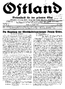 Ostland : Wochenschrift für den gesamten Osten, Jg. 15, 1934, Nr 33.