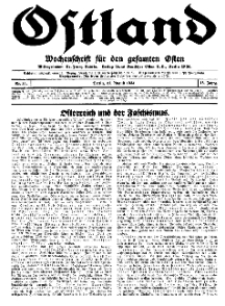 Ostland : Wochenschrift für den gesamten Osten, Jg. 15, 1934, Nr 35.