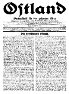 Ostland : Wochenschrift für den gesamten Osten, Jg. 15, 1934, Nr 41.