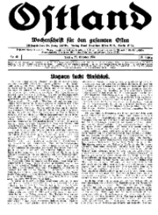 Ostland : Wochenschrift für den gesamten Osten, Jg. 15, 1934, Nr 43.