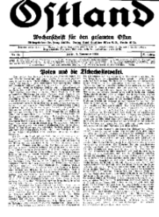 Ostland : Wochenschrift für den gesamten Osten, Jg. 15, 1934, Nr 45.