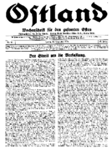 Ostland : Wochenschrift für den gesamten Osten, Jg. 15, 1934, Nr 51.