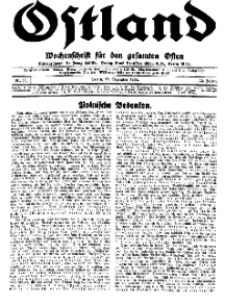 Ostland : Wochenschrift für den gesamten Osten, Jg. 15, 1934, Nr 52.