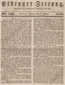 Elbinger Zeitung, No. 128 Montag, 26. Oktober 1846