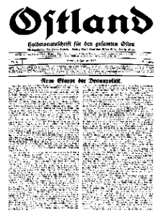 Ostland : Halbmonatsschrift für den gesamten Osten, Jg. 16, 1935, Nr 1.