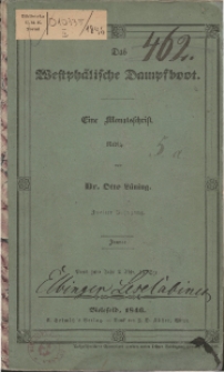 Das Westphälische Dampfboot : eine Monatsschrift, 2. Jg. 1846, [H. 1].