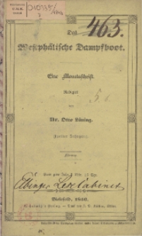 Das Westphälische Dampfboot : eine Monatsschrift, 2. Jg. 1846, [H. 2].