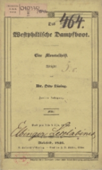 Das Westphälische Dampfboot : eine Monatsschrift, 2. Jg. 1846, [H. 3].