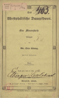 Das Westphälische Dampfboot : eine Monatsschrift, 2. Jg. 1846, [H. 4].