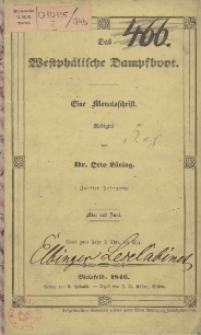 Das Westphälische Dampfboot : eine Monatsschrift, 2. Jg. 1846, [H. 5/6].