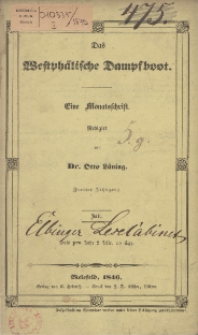 Das Westphälische Dampfboot : eine Monatsschrift, 2. Jg. 1846, [H. 7].