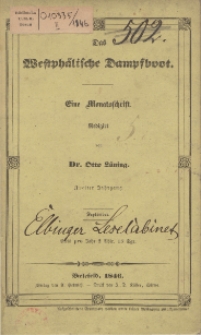 Das Westphälische Dampfboot : eine Monatsschrift, 2. Jg. 1846, [H. 9].
