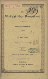 Das Westphälische Dampfboot : eine Monatsschrift, 3. Jg. 1847, [H. 6].