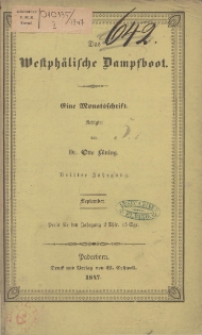 Das Westphälische Dampfboot : eine Monatsschrift, 3. Jg. 1847, [H. 9].
