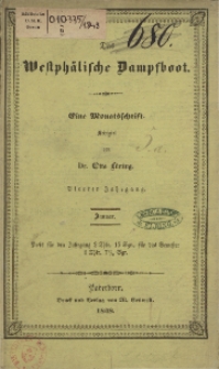Das Westphälische Dampfboot : eine Monatsschrift, 4. Jg. 1848, [H. 1].