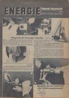 Energie - Technische Fachzeitschrift, 23. Jg. 1944, H. 9/10.