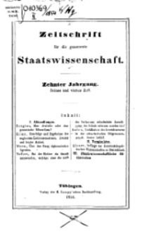 Zeitschrift für die gesammte Wissenschaft, 1854, H. 3/4.