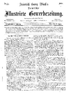 Deutsche Illustrirte Gewerbezeitung, 1868. Jahrg. XXXIII, nr 5.