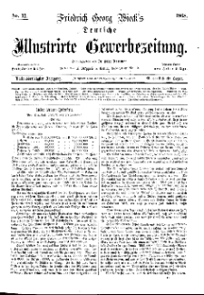 Deutsche Illustrirte Gewerbezeitung, 1868. Jahrg. XXXIII, nr 11.