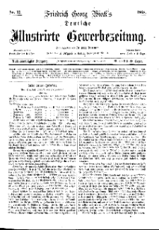 Deutsche Illustrirte Gewerbezeitung, 1868. Jahrg. XXXIII, nr 11.