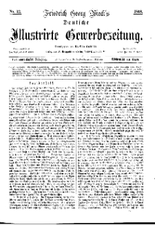 Deutsche Illustrirte Gewerbezeitung, 1868. Jahrg. XXXIII, nr 12.