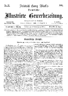 Deutsche Illustrirte Gewerbezeitung, 1868. Jahrg. XXXIII, nr 22.