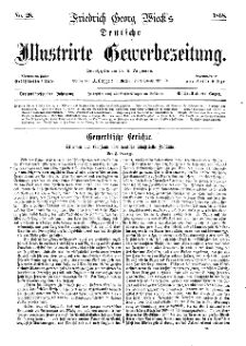 Deutsche Illustrirte Gewerbezeitung, 1868. Jahrg. XXXIII, nr 28.