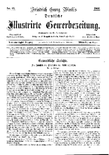 Deutsche Illustrirte Gewerbezeitung, 1868. Jahrg. XXXIII, nr 41.