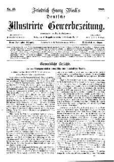 Deutsche Illustrirte Gewerbezeitung, 1868. Jahrg. XXXIII, nr 43.