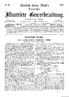 Deutsche Illustrirte Gewerbezeitung, 1868. Jahrg. XXXIII, nr 45.