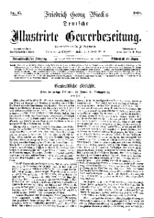 Deutsche Illustrirte Gewerbezeitung, 1868. Jahrg. XXXIII, nr 47.