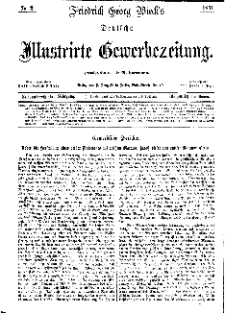 Deutsche Illustrirte Gewerbezeitung, 1871. Jahrg. XXXVI, nr 2.