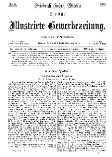 Deutsche Illustrirte Gewerbezeitung, 1871. Jahrg. XXXVI, nr 4.