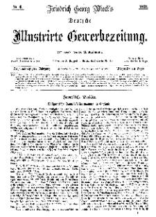 Deutsche Illustrirte Gewerbezeitung, 1871. Jahrg. XXXVI, nr 6.