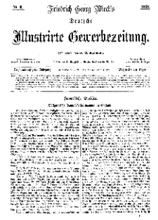 Deutsche Illustrirte Gewerbezeitung, 1871. Jahrg. XXXVI, nr 6.