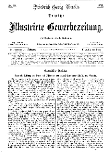 Deutsche Illustrirte Gewerbezeitung, 1871. Jahrg. XXXVI, nr 10.
