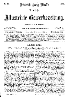 Deutsche Illustrirte Gewerbezeitung, 1871. Jahrg. XXXVI, nr 11.