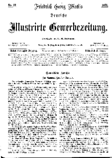 Deutsche Illustrirte Gewerbezeitung, 1871. Jahrg. XXXVI, nr 12.