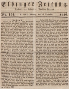 Elbinger Zeitung, No. 154 Montag, 28. Dezember 1846