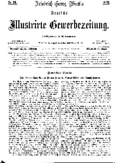 Deutsche Illustrirte Gewerbezeitung, 1871. Jahrg. XXXVI, nr 20.