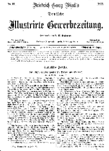Deutsche Illustrirte Gewerbezeitung, 1871. Jahrg. XXXVI, nr 21.