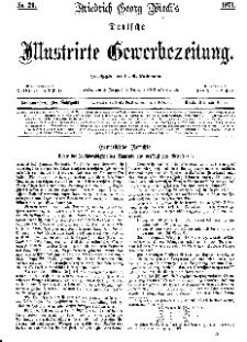Deutsche Illustrirte Gewerbezeitung, 1871. Jahrg. XXXVI, nr 23.