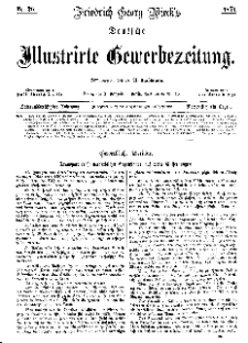 Deutsche Illustrirte Gewerbezeitung, 1871. Jahrg. XXXVI, nr 26.