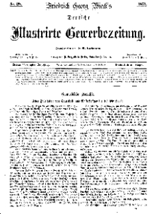Deutsche Illustrirte Gewerbezeitung, 1871. Jahrg. XXXVI, nr 28.