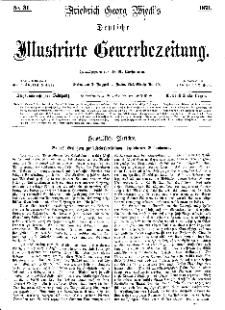 Deutsche Illustrirte Gewerbezeitung, 1871. Jahrg. XXXVI, nr 31.
