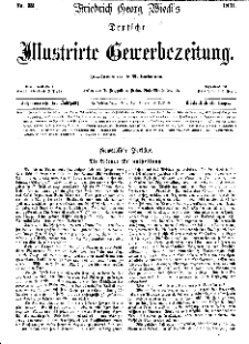 Deutsche Illustrirte Gewerbezeitung, 1871. Jahrg. XXXVI, nr 32.