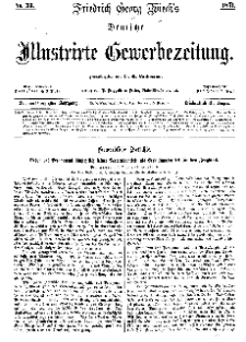 Deutsche Illustrirte Gewerbezeitung, 1871. Jahrg. XXXVI, nr 33.