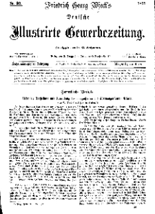 Deutsche Illustrirte Gewerbezeitung, 1871. Jahrg. XXXVI, nr 36.