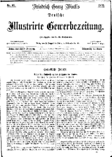 Deutsche Illustrirte Gewerbezeitung, 1871. Jahrg. XXXVI, nr 41.